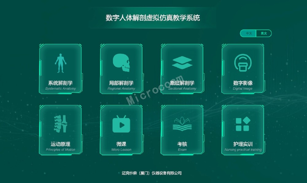 3D数字人体解剖教学系统